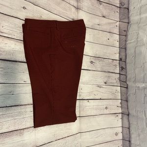 Express Mid Rise Full Length Pants.12R.Blue&White Microdots.